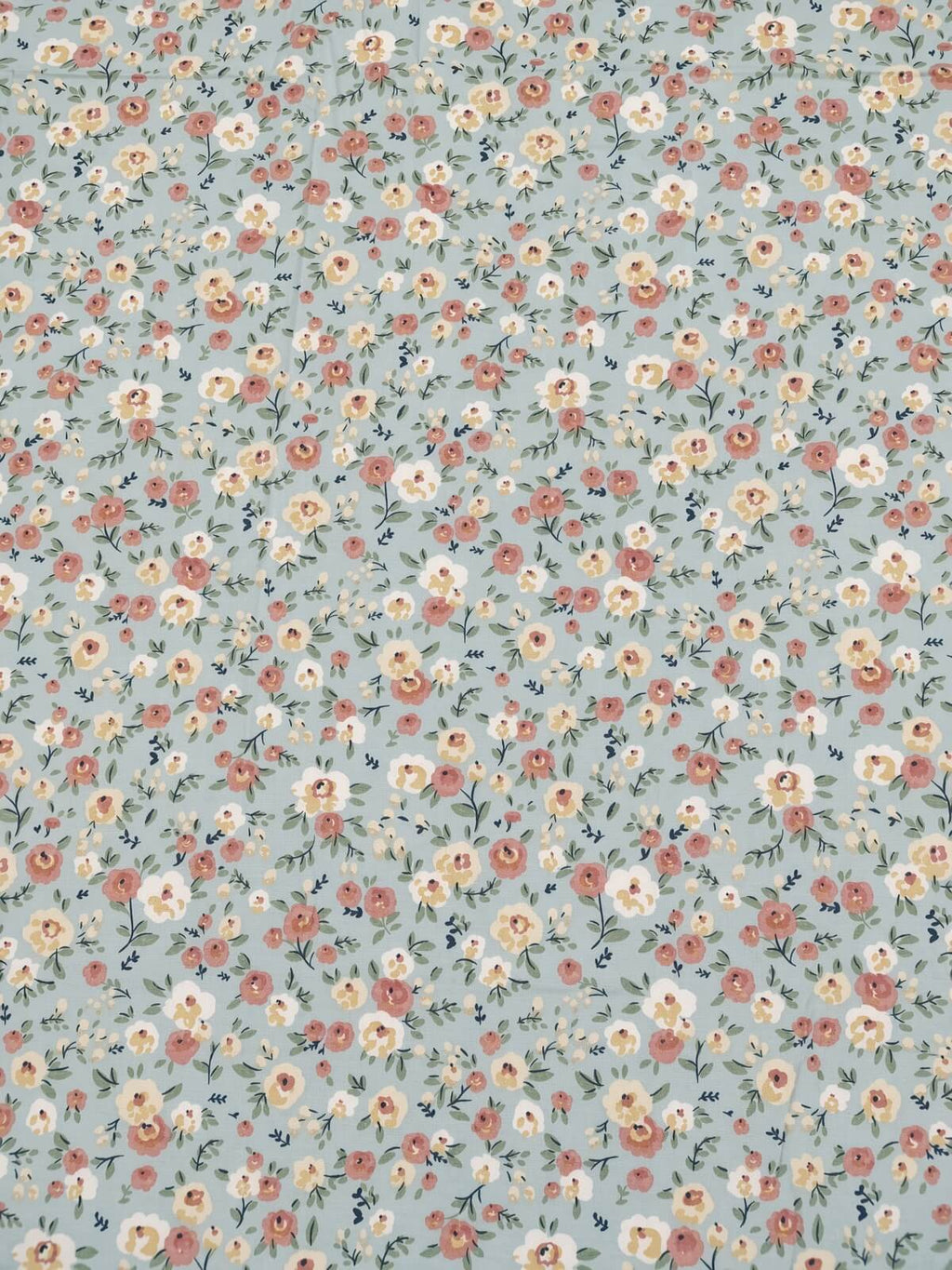 Zeren Threads Pastel Bloom Printed Luxuriously Soft Cotton-feel Bedsheet with Eyelet Border – Large Queen / Standard King Size