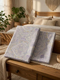 Elegant Paisley Print Queen Size Bedsheet – Soft & Breathable