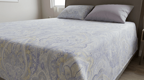 Elegant Paisley Print Queen Size Bedsheet – Soft & Breathable