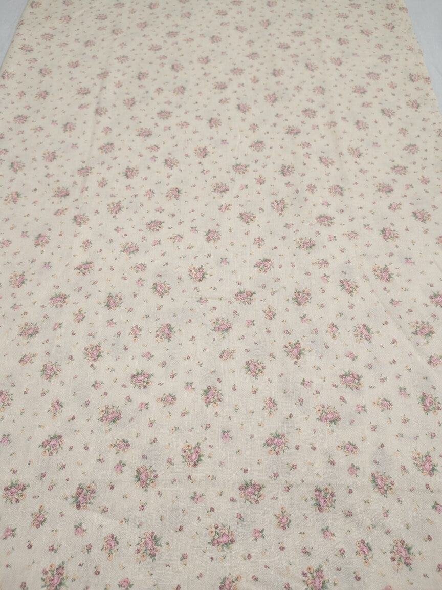 Zeren Threads Premium King Size Cotton Bedsheet – Blush Bloom Floral Collection