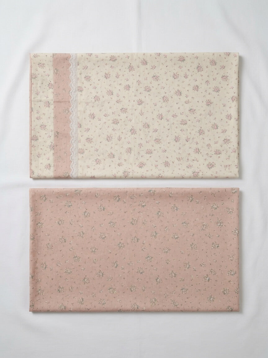 Zeren Threads Premium King Size Cotton Bedsheet – Blush Bloom Floral Collection