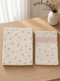 Zeren Threads Premium King Size Cotton Bedsheet – Blush Bloom Floral Collection