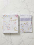 Zeren Threads King Size Cotton Bedsheet – Elegant Pastel Floral Print