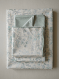Zeren Threads Sage Green Botanical Cotton King Size Bedsheet Set | Soft Cotton | Premium Floral Print
